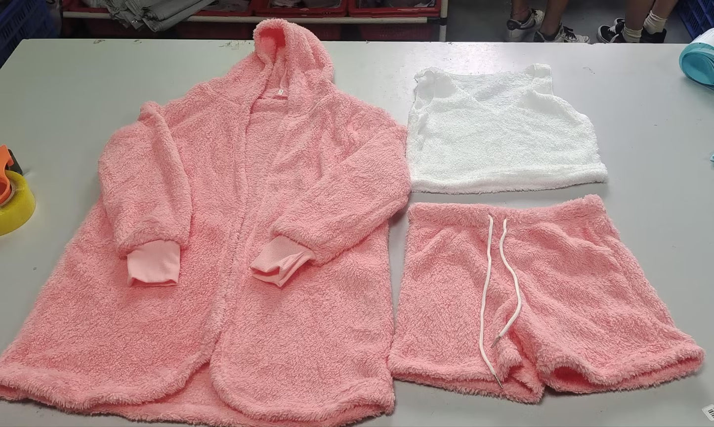 3-Piece Women's Velvet Pajama Set – Chic &amp; Cozy Loungewear